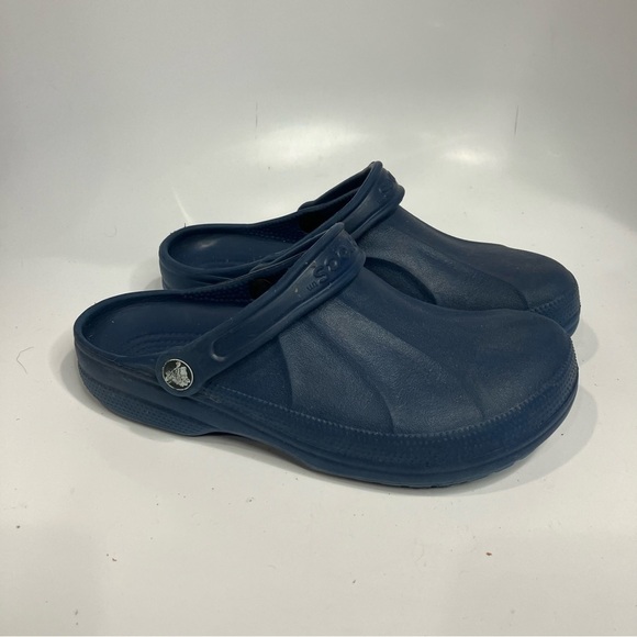 Crocs solid clogs navy blue unisex sizing - Picture 1 of 6